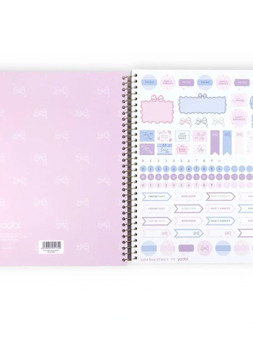 💙🎯 LoveShackFancy x Target - Yoobi Weekly Planner Whisper Blue